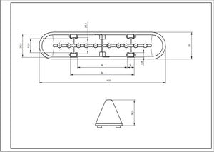 Activator, drum edge for Electrolux washing machine L=165mm 8118632051