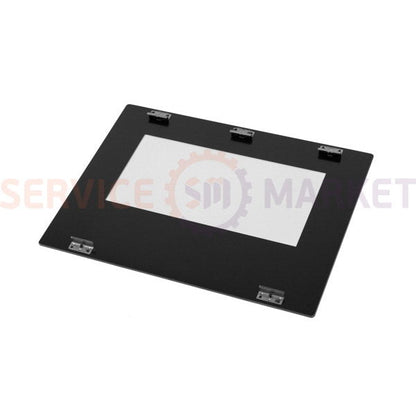 Internal door glass with oven brackets 530x395mm Ariston