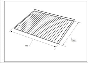 Grid AC054 for Gorenje oven 860954 455x340mm
