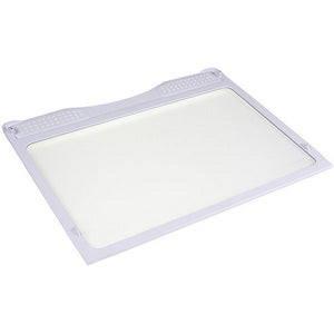 Полиця над ящиком для овочів у холодильник Samsung DA67-01469A 480x365mm (скляна, з обрамленням)