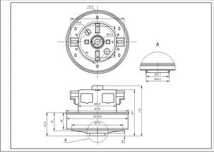 VAC031UN SKL motor for a vacuum cleaner 1400W (with protrusion)