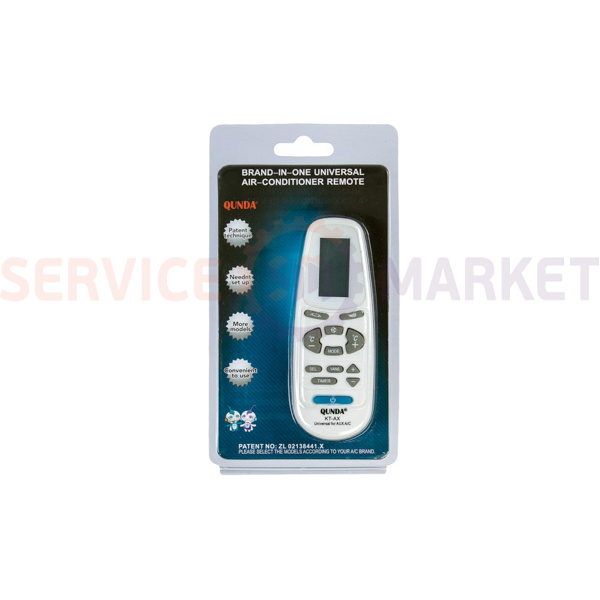 Qunda air conditioner KT-AX Universal remote control