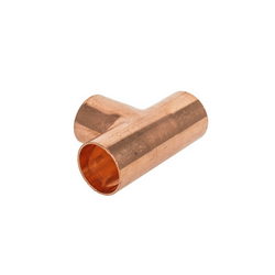 Copper tee for air conditioner 3 x 1 1/8"