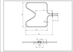 Bottom oven for Electrolux 3871428011 1000W oven