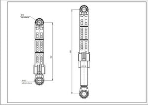 LG 4901ER2003A ANSA 100N tank shock absorber for washing machine