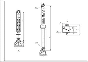 Shock absorber 80N for washing machine Electrolux 1552394023