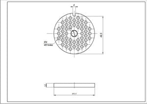 Сетка 4мм NR5 (с пазом) 00631385 для кофемолки Zelmer \ Bosch