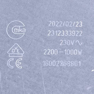 Indesit glass-ceramic surface Hotplate 2200/1000W C00261917