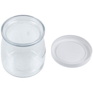 Jar (cup) for yogurt maker Gorenje 623737 (with lid)