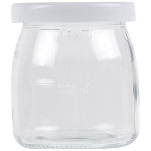 Jar (cup) for yogurt maker Gorenje 623737 (with lid)