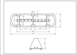 Activator, drum edge for Indesit washing machine L=183mm C00065463