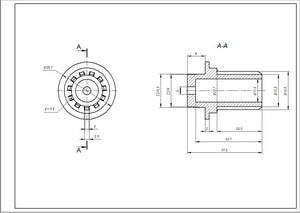 Safety clutch for a grinder Philips 996510049323 white