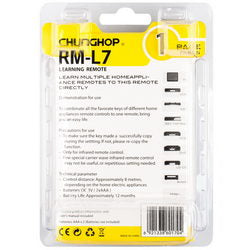 Remote control learning remote RM-L7 (7 buttons) Chunghop