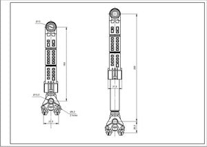 Tank shock absorber for washing machine Whirlpool 120N 481252918043