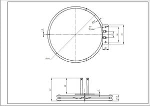 Convection pan 2400W (round) for Electrolux oven 140089339059