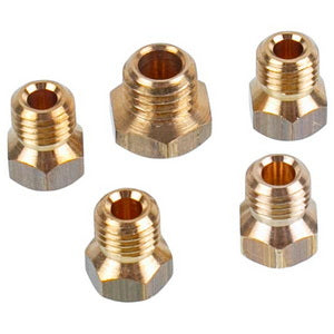 A set of burner nozzles for a Beko gas stove 4431910023 (5 pcs., G30/30 mbar + grill) (for cylinder gas)