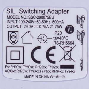 Адаптер SSC-290075EU 750мА для аккумуляторного пылесоса Rowenta RS-RH5664