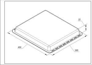 Деко емальований 466x385x22мм для духовки Electrolux 3532454075