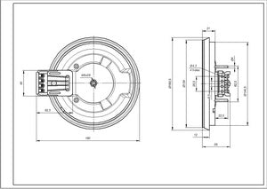 Burner 346971000001 for electric stove Nord D=145mm 1000W