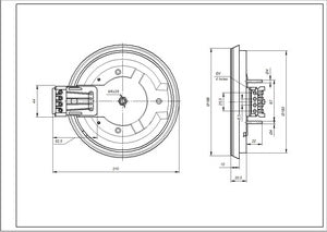 Burner 346971000002 for electric stove Nord D=180mm 1500W