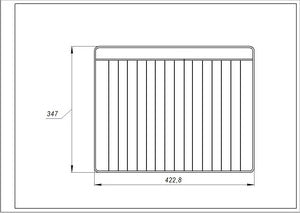 Oven rack Electrolux 8583546595023 422.8x347mm