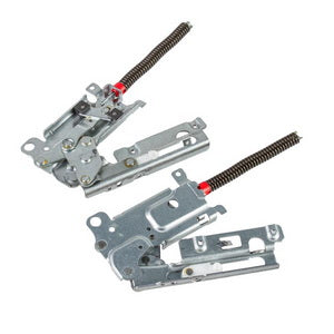 A set of door hinges (2 pcs) for the Electrolux 4055474953 dishwasher