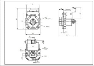 Pump 30W B20-6AZ Hanyu C00285437 for Indesit washing machine