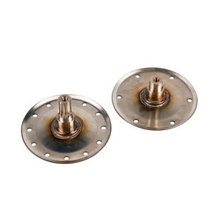 Drum flange (support) for an Electrolux vertical washing machine (2 pcs., slots, stainless steel, for bearing 6203)