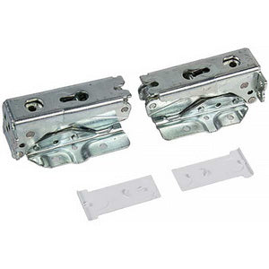 A set of door hinges 4055504197 for an Electrolux refrigerator