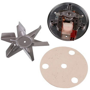 Convection fan motor + impeller for oven COK400UN D=150mm, 230V 30W L shaft 20mm (universal)