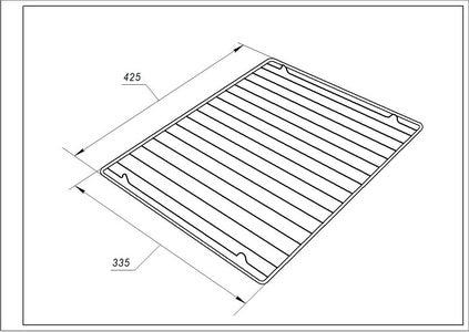 Решітка для духовки Gorenje 933264 425x335mm