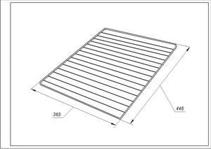 Grid 445x365mm C00081578 for Indesit, Ariston oven
