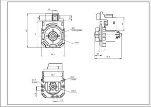 Насос 30W PMP522UN B20-6AZC Hanyu для пральної машини Indesit C00266228