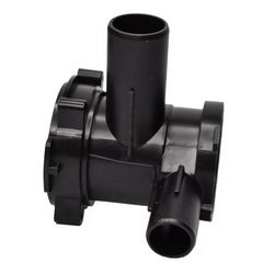 Pump housing with filter for Bosch washing machine