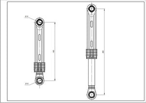 Tank shock absorber 60N AKS DC66-00343C for Samsung washing machine