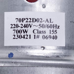 Двигун для пилососа Bosch 12022125 70P22D02-AL D=113/84 mm H=40/105 mm 700 W