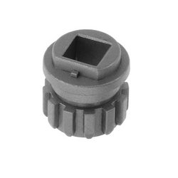 Auger coupling 10001090 for the meat grinder attachment of a Bosch food processor