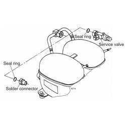 Compressor for refrigerator SECOP (DANFOSS) SC18/18CL R404a/R507a 2849W (start the CSR relay)