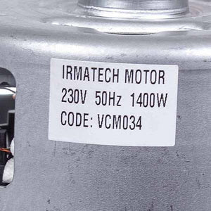 Двигун для пилососа VCM034 IRMATECH MOTOR D=130/84 mm H=34/114 mm 1400 W 230 V