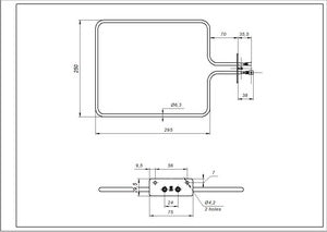 Beko 562900004 Ten lower 1100W для духовки