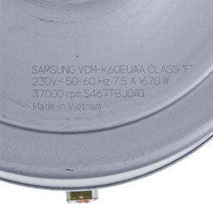 Samsung DJ31-00120F VCM-K60EUAA D84/122 H43/110 1670 W Vacuum Cleaner Motor