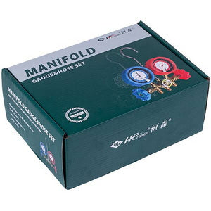 Манометричний колектор 2-вентильний XM-R536G R-22 (R-12 R-502) + шланги 3шт.x900mm
