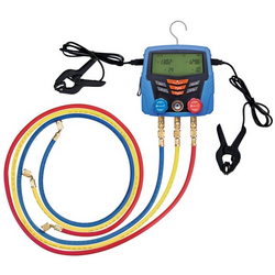 Манометричний колектор електронний 2- вентильний HONGSEN HS-350A-AD  + шланги 3шт.x1500mm 