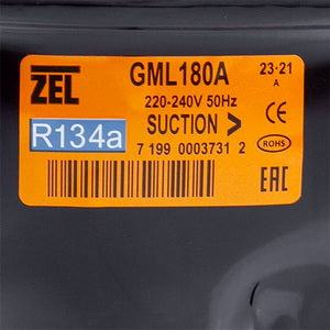 Compressor for refrigerator Zanussi ZEL GML180A R134a 178W (with starting relay ZHB68-120P15C)