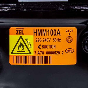 Compressor for refrigerator Zanussi ZEL HMM100A R600a 100W (with start relay)