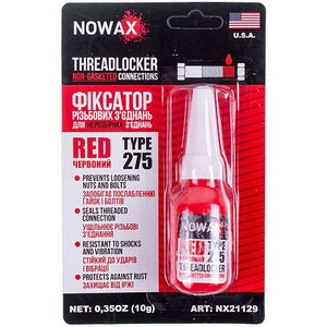 NOWAX NX21129 Threadlocker for household appliances THREADLOCKER RED 10g