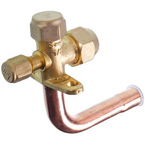 Service faucet (port) 1/2" corner 90° for air conditioner