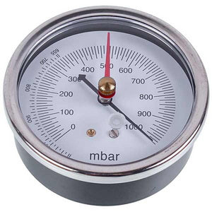 Pressure gauge (vacuum gauge) VALUE 310500301 (body D = 75mm, 2 arrows, rear connection)