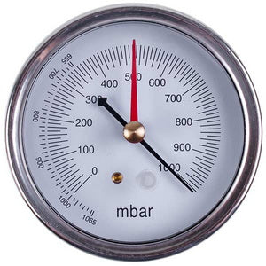 Pressure gauge (vacuum gauge) VALUE 310500301 (body D = 75mm, 2 arrows, rear connection)