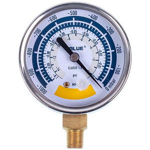 Manometer (vacuum gauge) 310500601 VALUE (body D= 63mm, bottom connection)